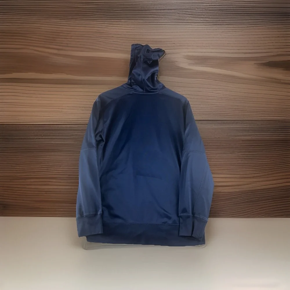 Nike Therma-Fit Michigan Wolverines Football Hoodie Men's L Navy Blue Sweatshirt